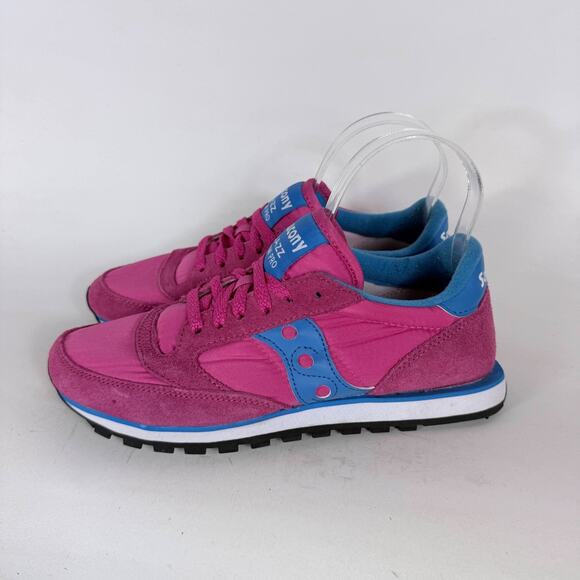 Saucony Jazz Original Sneakers Women's 7.5 Pink Blue Lace-Up Low Top Outdoor - Picture 5 of 10